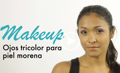 Ojos tricolor para piel morena